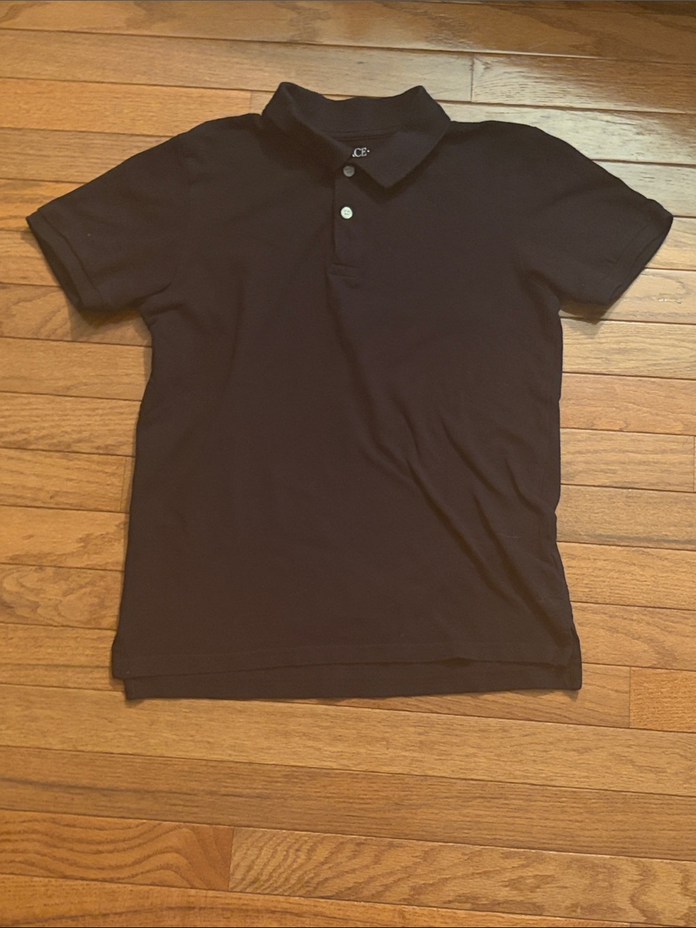 Place Black Short-Sleeve Polo Shirt